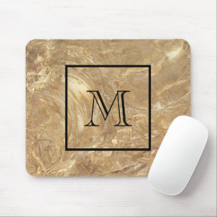 Mousepad Mármore Creme Monogramado Masculino