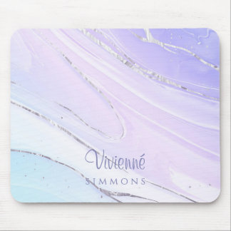 Mousepad Mármore de Ombre de Tosca Rosa Púrpura Personalizá