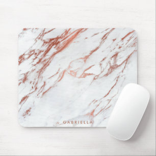 Mousepad Mármore Dourado cor-de-rosa