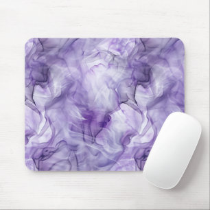 Mousepad Mármore Fumaça Fluido Roxo Lavanda