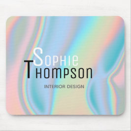 Mousepad Mármore líquido holográfico moderno