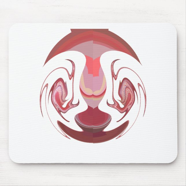 Mousepad Maroon Majestade: Radiância Russa Texturizada Afri (Frente)