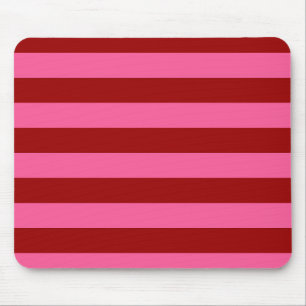 Mousepad Maroon Red Pink Stripes Design