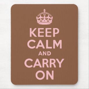Mousepad Marrom e rosa ficam calmos e continuam