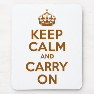 Mousepad Marrom fica calmo e continua