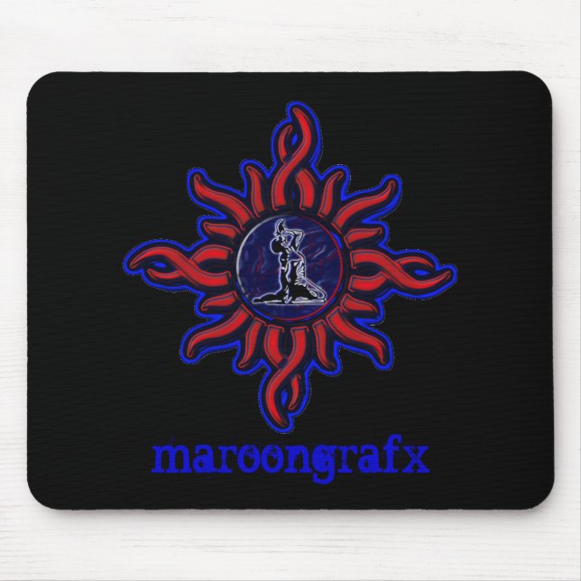 Mousepad marrom tribal (Frente)
