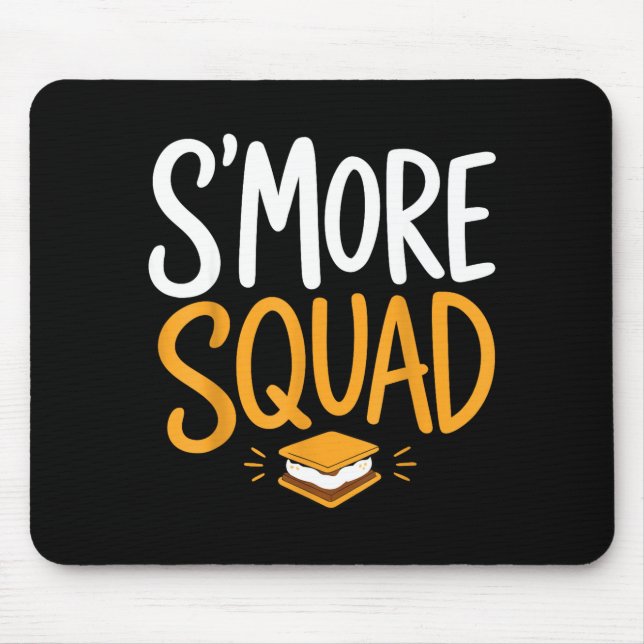 Mousepad Marshmallow fogueira acampamento s'mores  (Frente)