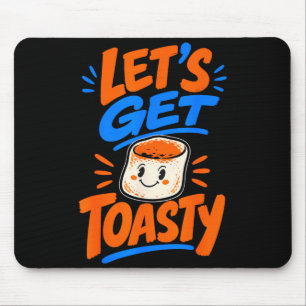 Mousepad Marshmallow torrado ao fogão de acampamento