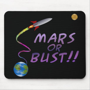 Mousepad Marte Ou Bust!Mousepad