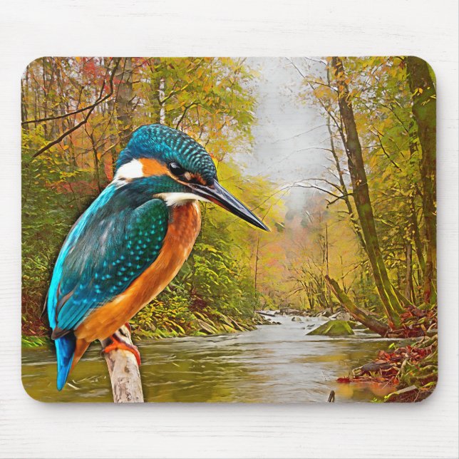 Mousepad Martinho pescatore comum (Frente)