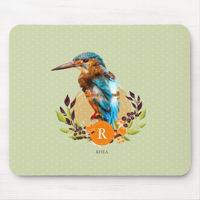 Mousepad Martinho pescatore personalizado e projeto floral (Frente)
