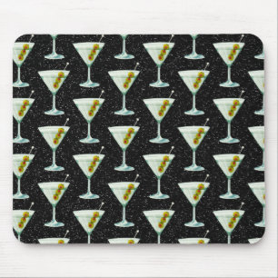 Mousepad Martini Cocktail Pattern