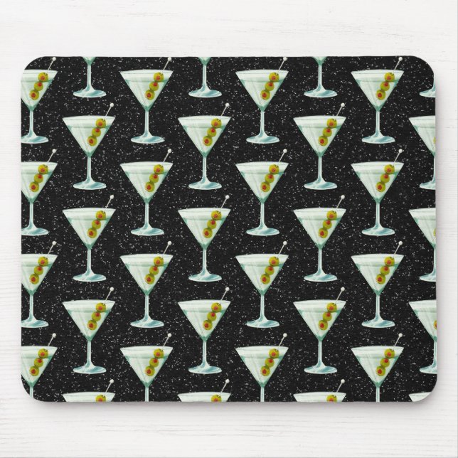 Mousepad Martini Cocktail Pattern (Frente)