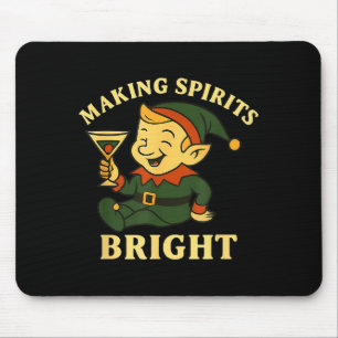 Mousepad Martini Duende De Natal Ditoza Bebida Alcoólica Es