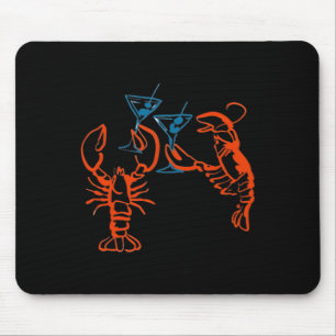 Mousepad Martini Red Lobster Estética de Comida Italiana Ve
