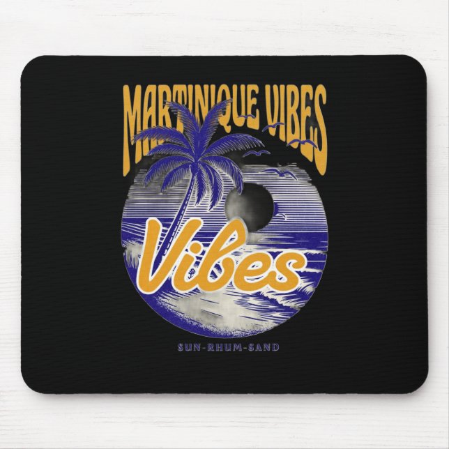 Mousepad Martinique Vibes – Sun Rhum Sand (Frente)