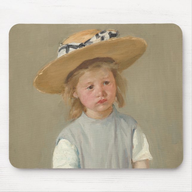 Mousepad Mary Cassatt - Criança com chapéu de palha (Frente)