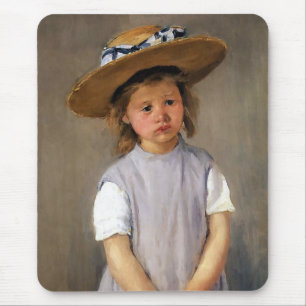 Mousepad Mary Cassatt "criança em um chapéu de palha "