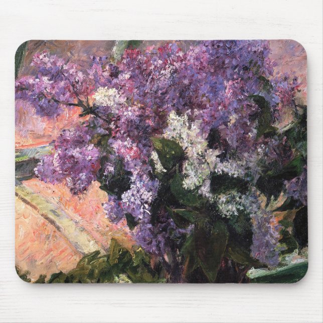 Mousepad Mary Cassatt - Lilases em uma janela (Frente)