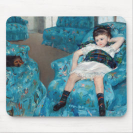 Mousepad Mary Cassatt - Menina em uma Cadeira Azul