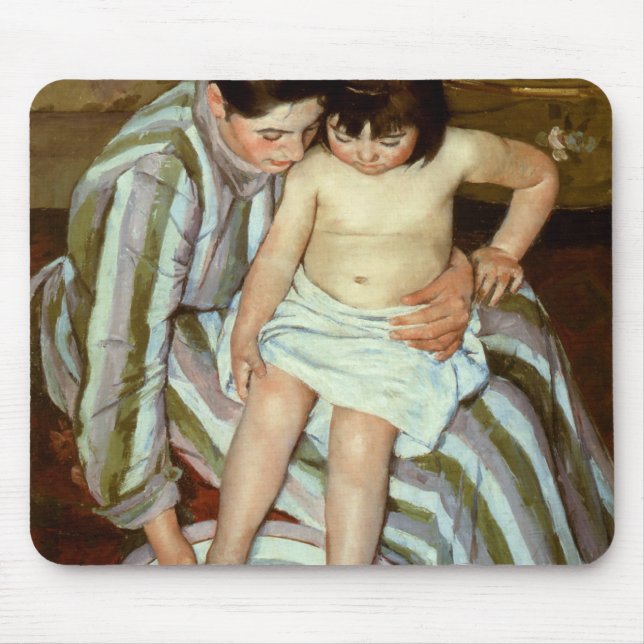Mousepad Mary Cassatt's The Child's Bath (cerca de 1892) (Frente)