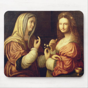 Mousepad Mary e Martha (óleo no painel)