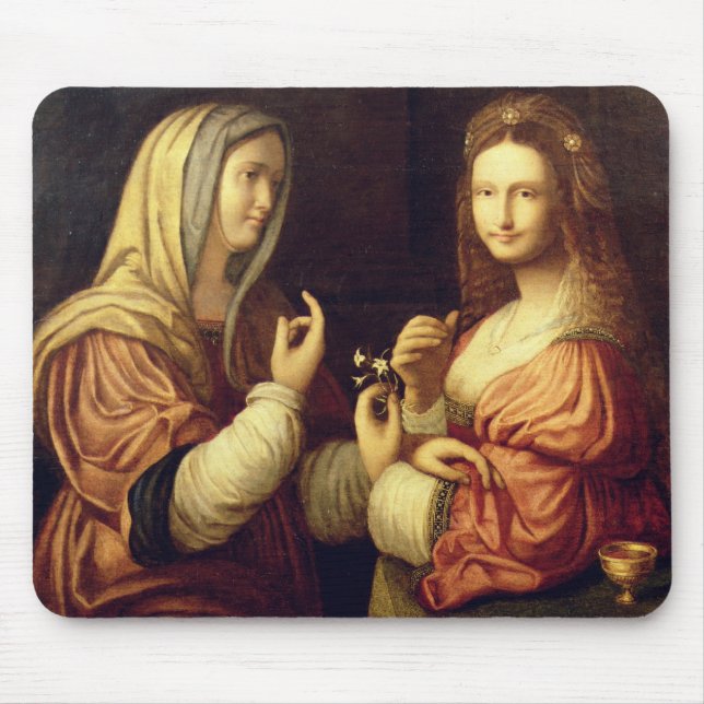 Mousepad Mary e Martha (óleo no painel) (Frente)