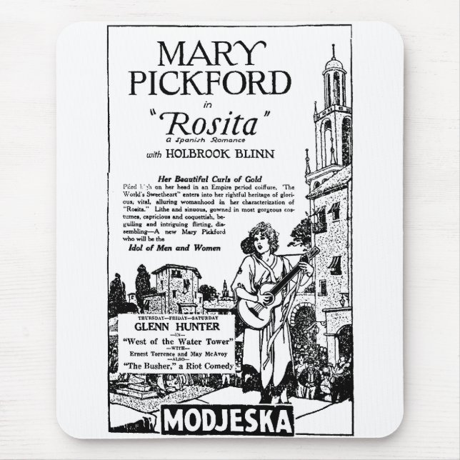Mousepad Mary Pickford Rosita 1924 (Frente)
