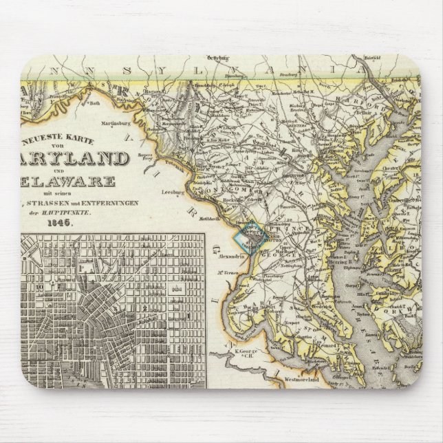 Mousepad Maryland, Delaware (Frente)