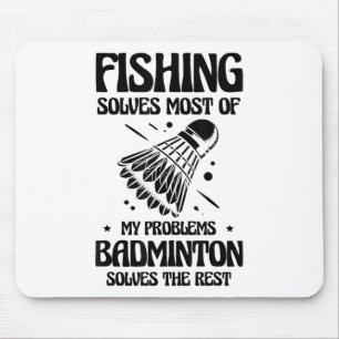 Mousepad Mas na minha cabeça estou jogando peteca de badmin