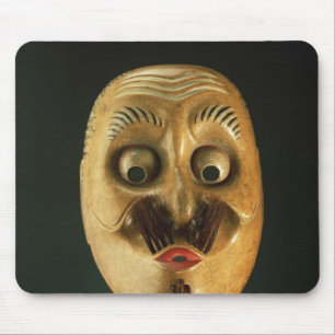 Mousepad Máscara cómico, teatro de Noh