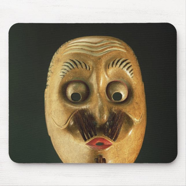 Mousepad Máscara cómico, teatro de Noh (Frente)