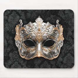Mousepad Máscara de Baile Veneziana em Prata