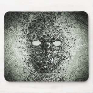 Mousepad Máscara de cabos abstrato