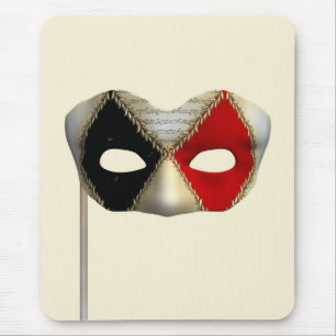Mousepad Máscara de Carnaval de Mascarada Elegante Arte