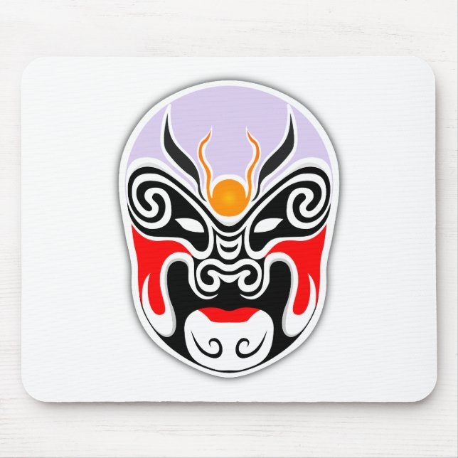 Mousepad Máscara de Dragão Tribal (Frente)