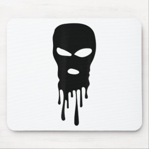Mousepad Máscara de Esqui Balaclava Bandit Mask Robber Hip