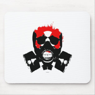 Mousepad Máscara de gás - Resistir carvão - Símbolo radioat