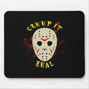 Mousepad Máscara de Hockey Creep It Real Halloween Horror
