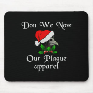 Mousepad Máscara de Médico da Peste de Natal Usamos Agora N
