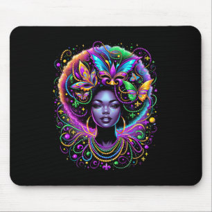 Mousepad Máscara de Miçangas de borboletas africanas da Rai