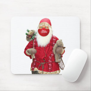 Mousepad Máscara de rosto do Papai Noel