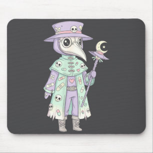 Mousepad Máscara Facial de Mariposa Fofa Pastel Gótico de M