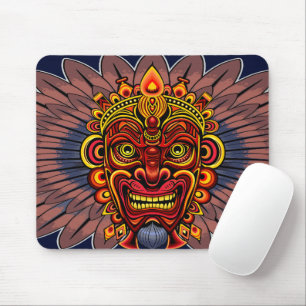 Mousepad Máscara Ritual do Rei Guerreiro Tribal