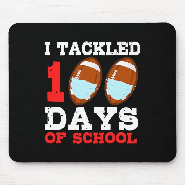 Mousepad Máscaras Divertidas 100 Dias De Professora (Frente)