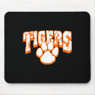 Mousepad Mascote de Espírito Escolar Tigres de Volta à Esco