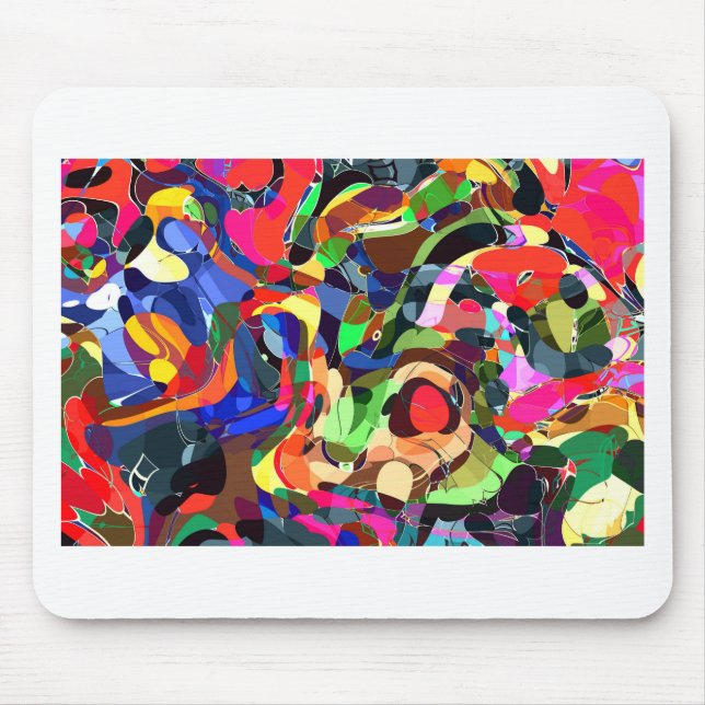 Mousepad Mashup de cores (Frente)