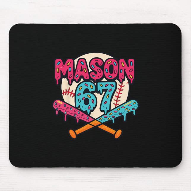 Mousepad Mason 67 Funny Ice Cream Drip Sell Meme Graphic  (Frente)