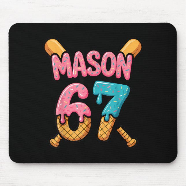 Mousepad Mason 67 Ice Cream Drip Baseball  (Frente)
