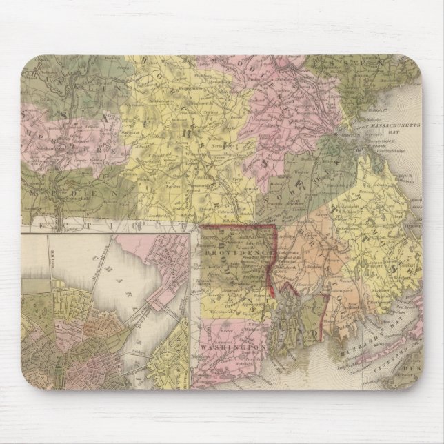 Mousepad Massachusetts E Rhode Island (Frente)